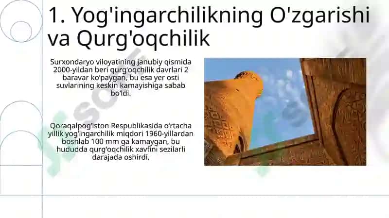 Yog'ingarchilikning O'zgarishi va Qurg'oqchilik 3
