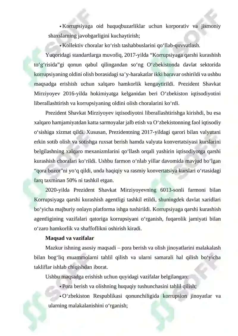 Pora berish va olishning jinoiy javobgarlik: Malaka muammolari 3