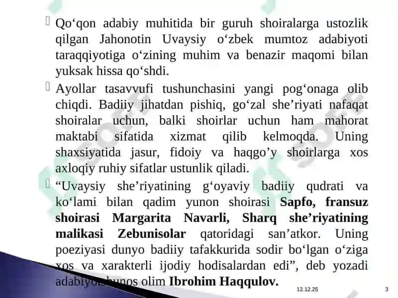 O‘zbek adabiyoti tarixida shoiralarning faoliyati 3