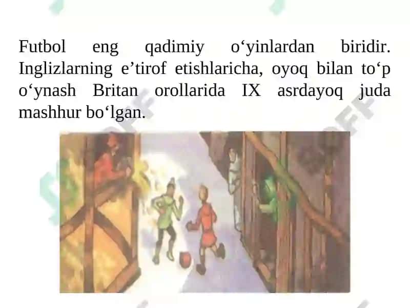 Futbol o‘yinining kelib chiqishi va rivojlanishi tarixi 3