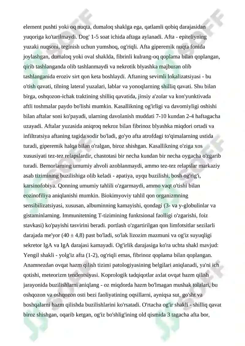 Surunkali qaytalanuvchi aftozli stomatit 3