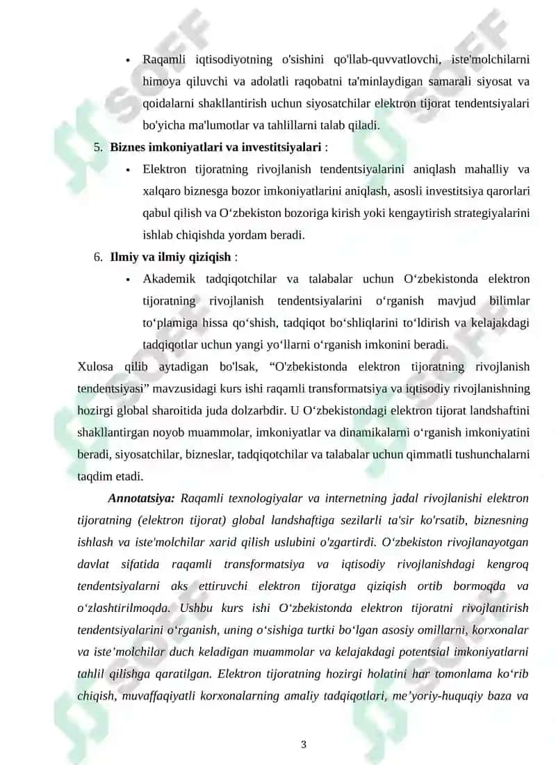 "O‘zbekistonda elektron tijoratni o‘rganishning ahamiyati" 3