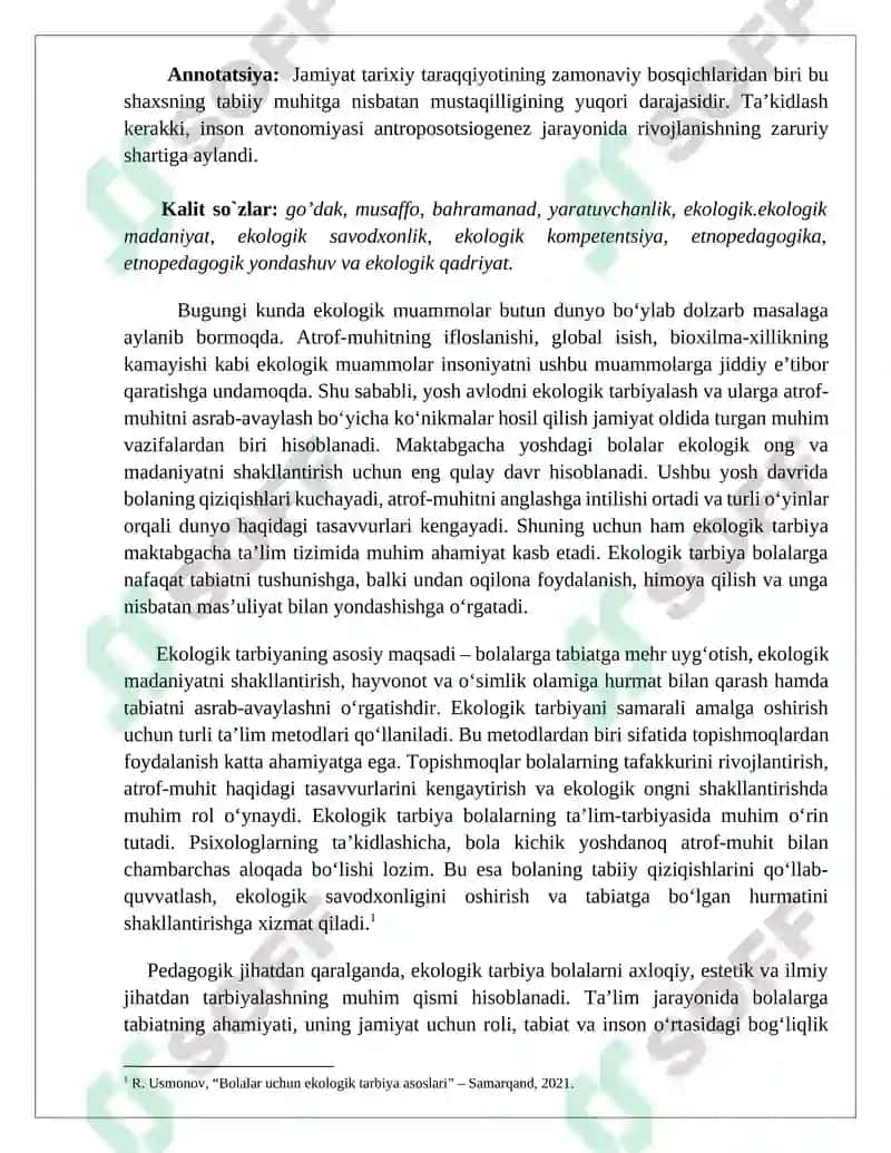 Maktabgacha yoshdagi bolalarga ekologik tarbiya berish 3