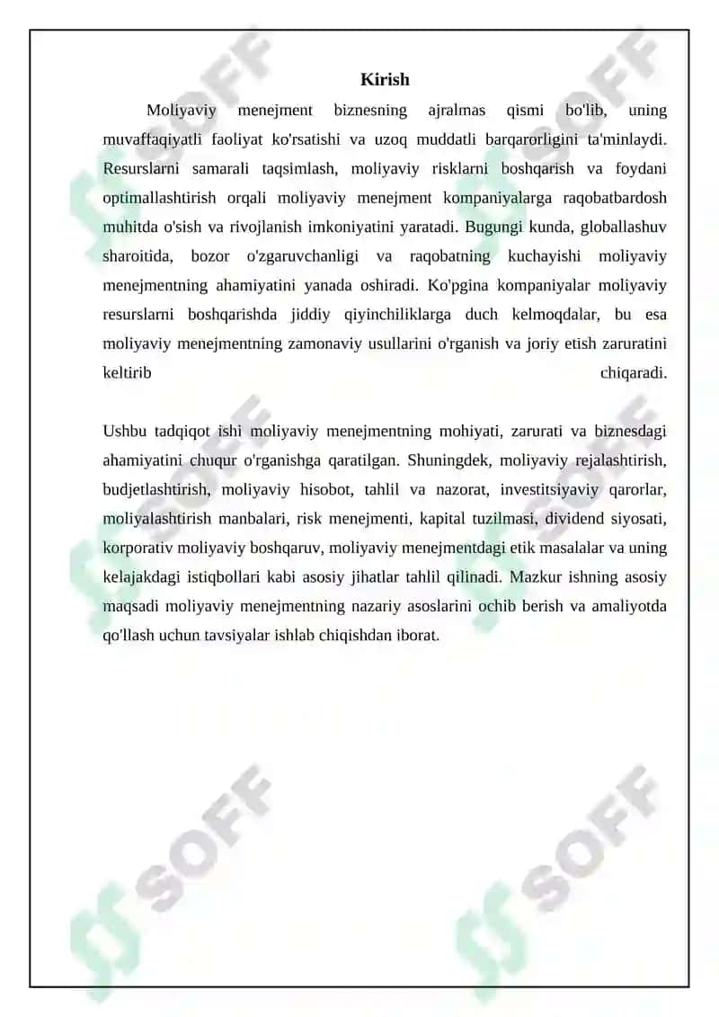 Moliyaviy menejmentning mohiyati va zarurati 3