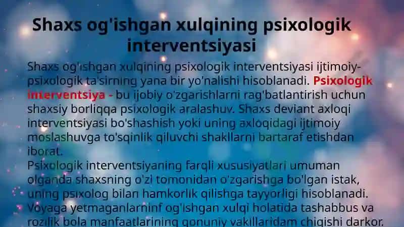Xulqiog'ishgan bolalar psixologiyasi 3