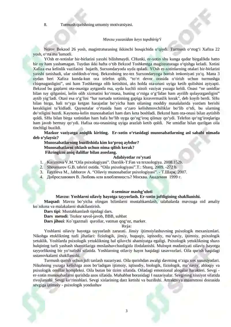 Oila va nikоh munоsabatlari psiхоlоgiya fanining prеdmеti 3