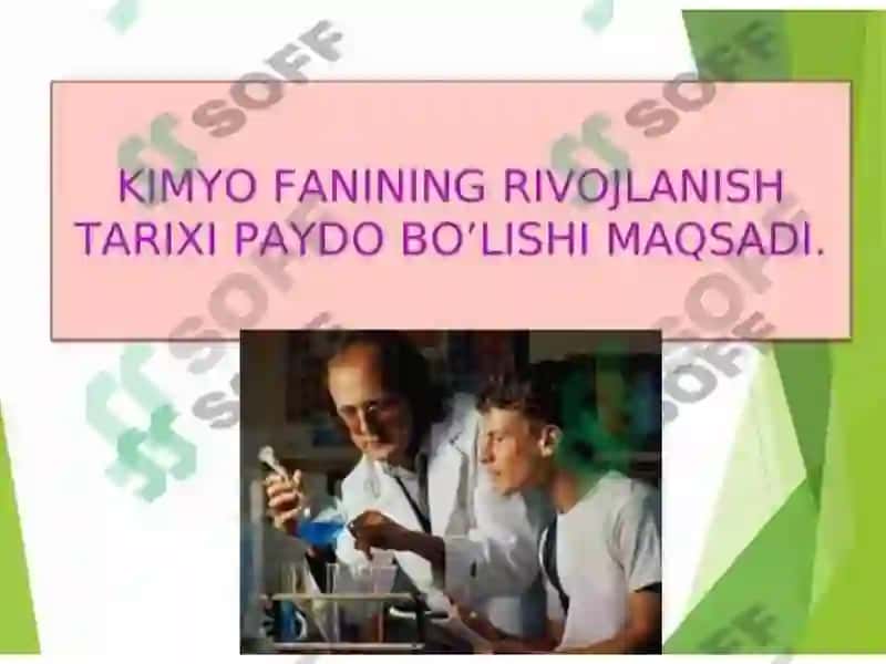 Amaliy kimyo fanining vujudga kelishi va rivoji 3