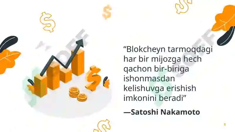 Blockchain & Moliyaviy texnologiyalar 3