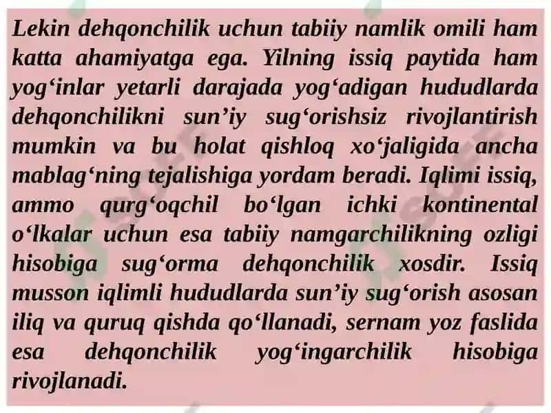 Tugamaydigan vatiklanadigan tabiiy resurslar geografiyasi 3