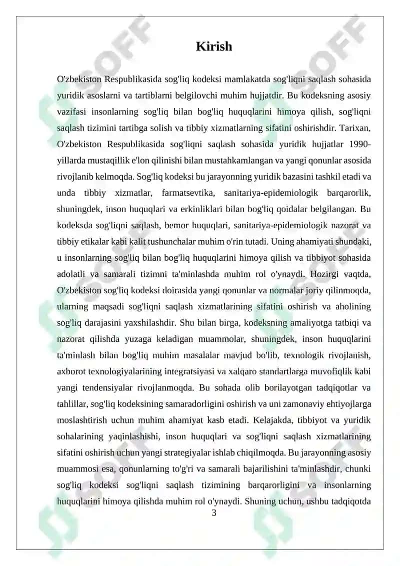 O'zbekiston Respublikasida Sog'liq Kodeksi 3