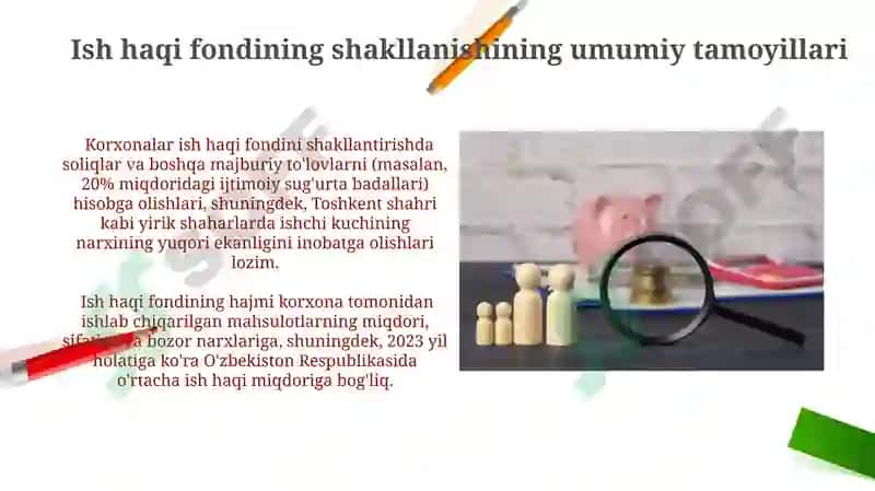 Ish Haqi Fondini Shakllantirish va Mehnatiga Haq To'lash 3