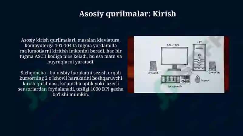 Kompyuterning asosiy va qo‘shimcha qurilmalari 3