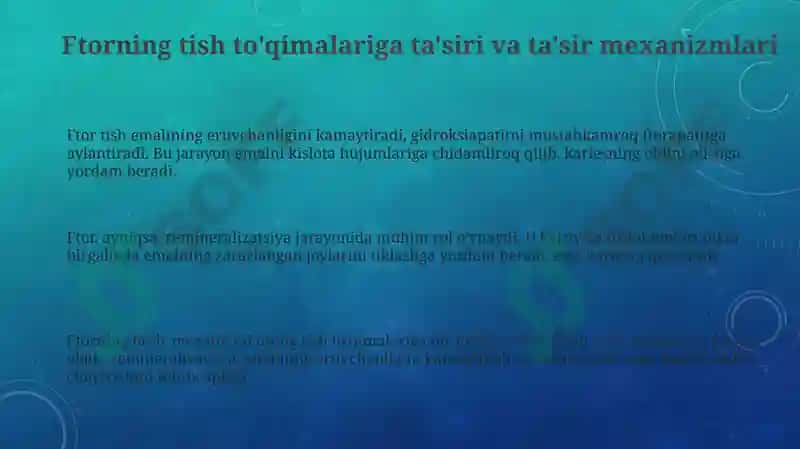 Ftorning tishtoqimalari 3
