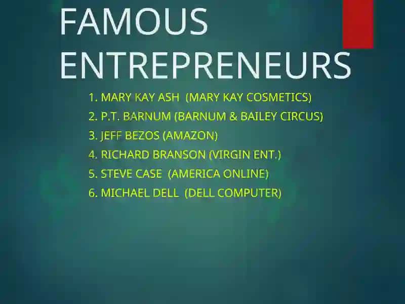 FAMOUS ENTREPRENEURS 3
