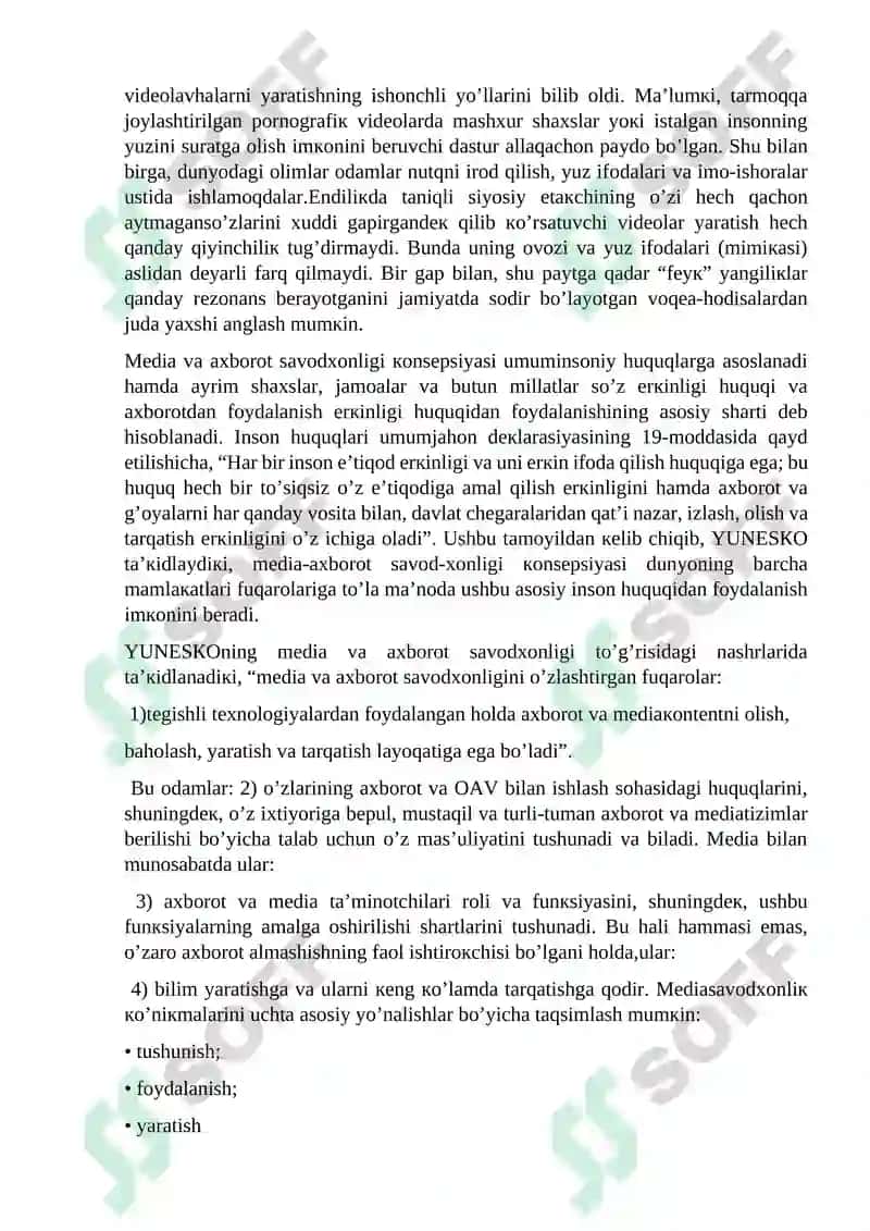 Media savodxonlik va axborot madaniyati 3