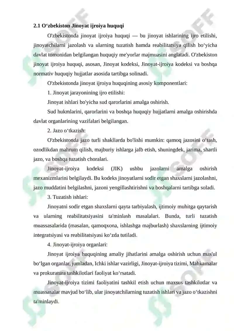 Jinoyat ijroiya qonunchiligi 3