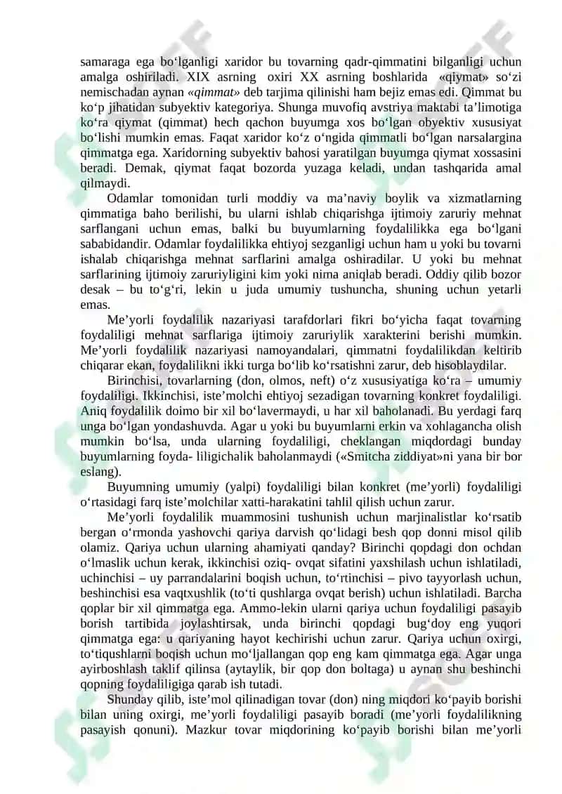 Marjinalizm Ta’limoti va Neoklassik Iqtisodiy Maktablar 3