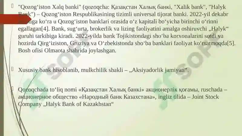 Qozog’iston Xalqbanki 3