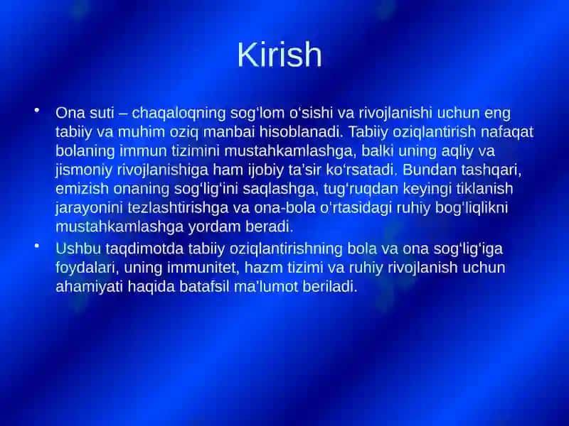Ona suti - chaqaloqning sog‘lom o‘sishi va rivojlanishi 3