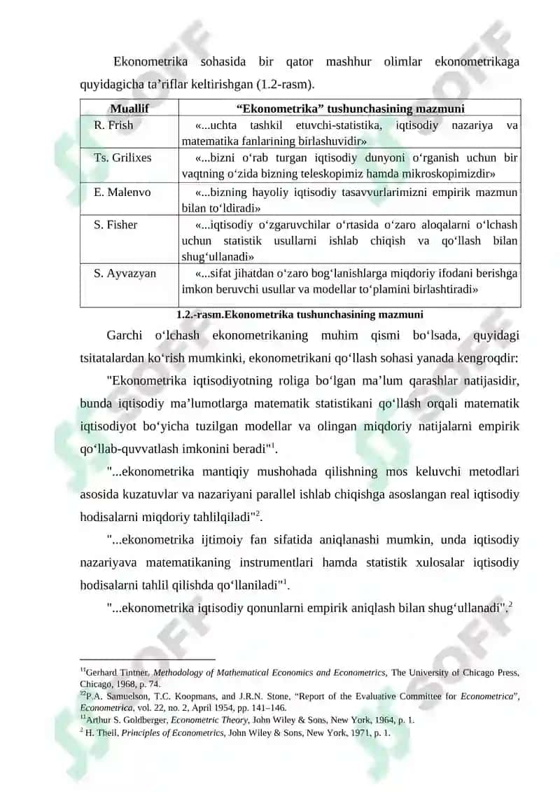 EKONOMETRIK MODELLASHTIRISH ASOSLARI 3