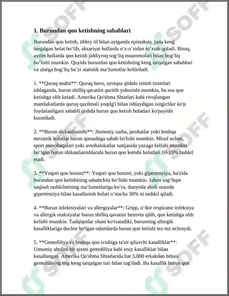 BURUNDAN QON KETISH ETIOLOGIYASI, KLINIKASI, TASHXISLASH VA DAVOSI 3