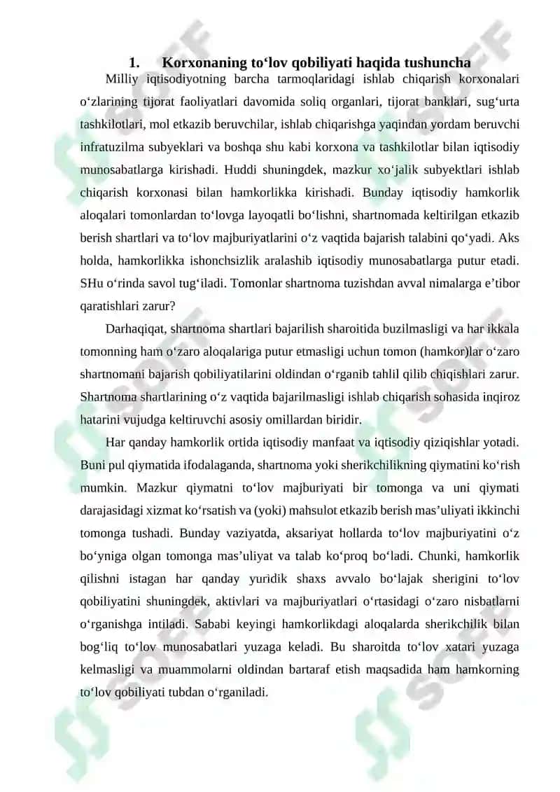 Buxgalteriya balansi moddalarining likvidlilik bo‘yicha turkumlanishi 3