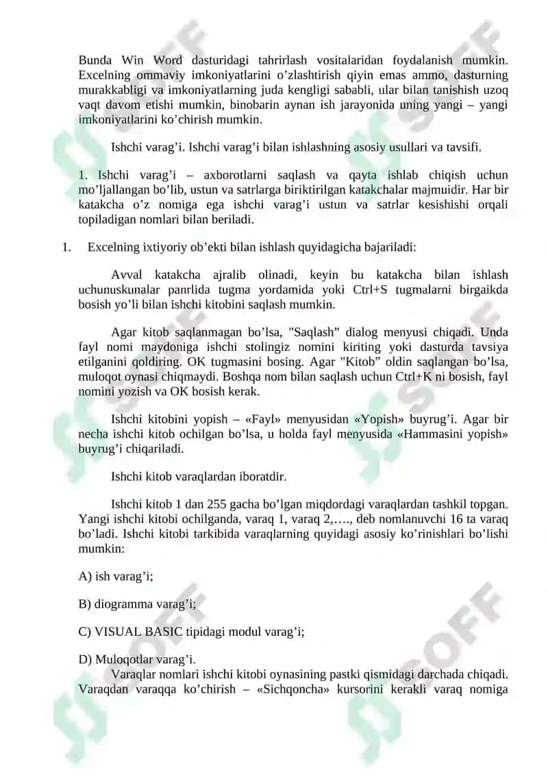 Elektron hujjatlar ustida ishlash 3