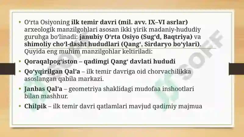 Temirdavri o'rta osiyotabiiy geografiyasi 3