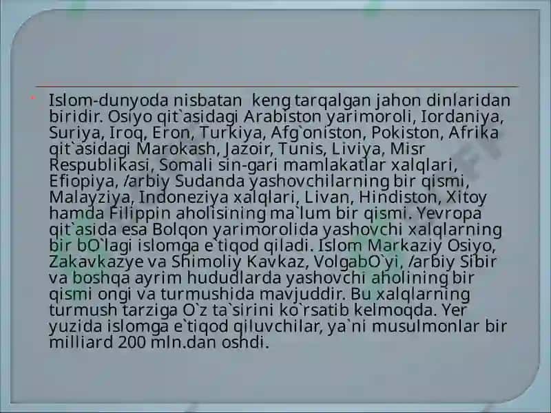 Islom Dinida Zino 3