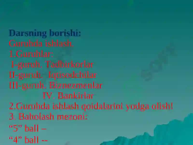 "Firma ochish" dars ishlanmasi 3