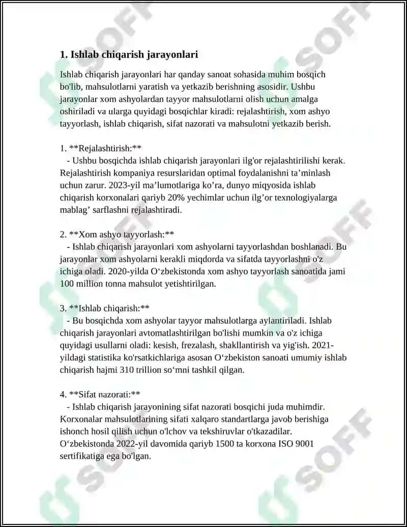 ESHISH KORXONALARIDA TEXNOLOGIK JARAYONLAR KETMA KETLIGI 3