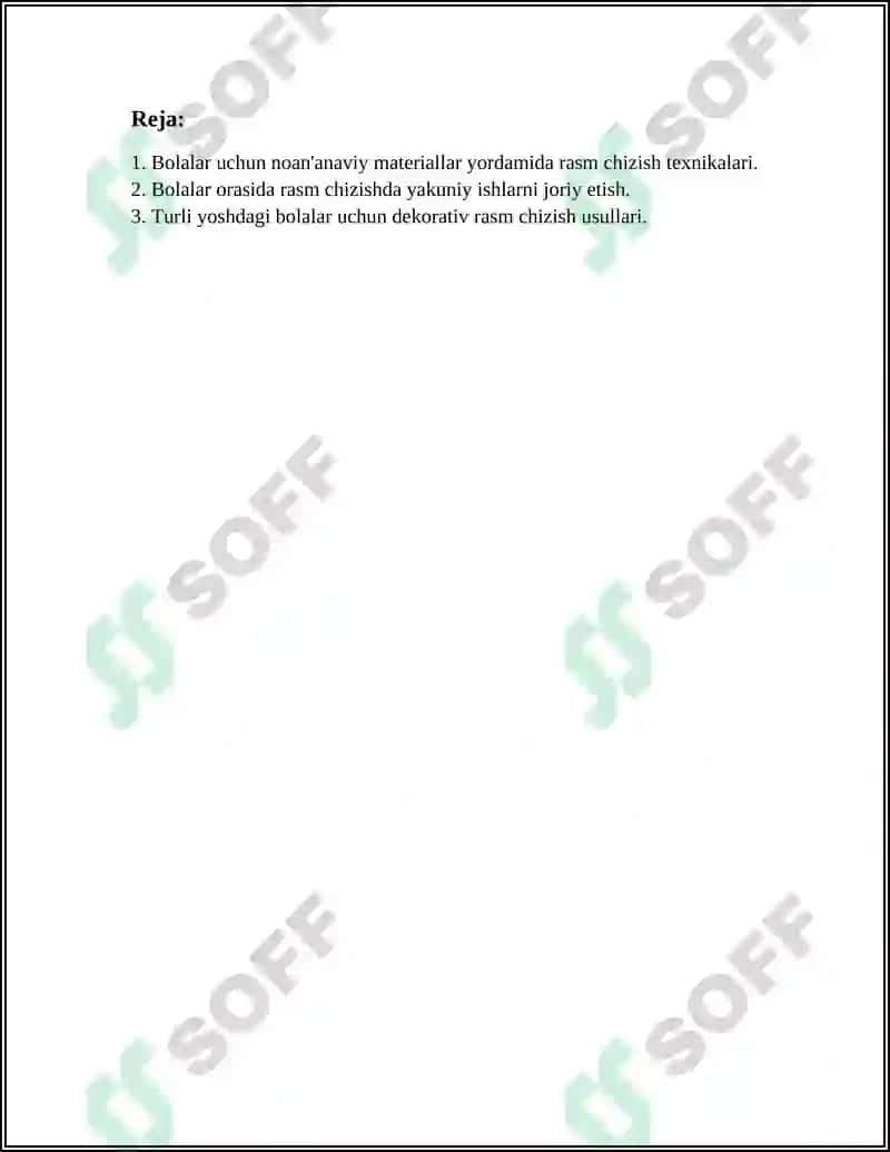 Bolalar uchun noan'anaviy materiallar yordamida rasm chizish texnikalari 3
