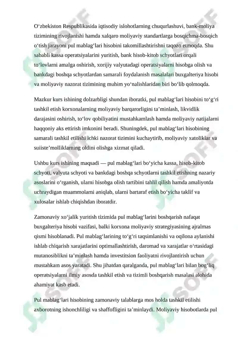Pul mablag‘larining iqtisodiy mazmuni va ularni hisobga olishning ahamiyati 3
