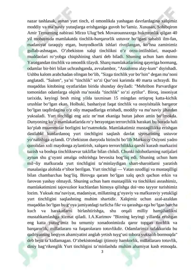 Milliy g’oya- O’zbekiston demokratik taraqqiyotining muhim omili 3