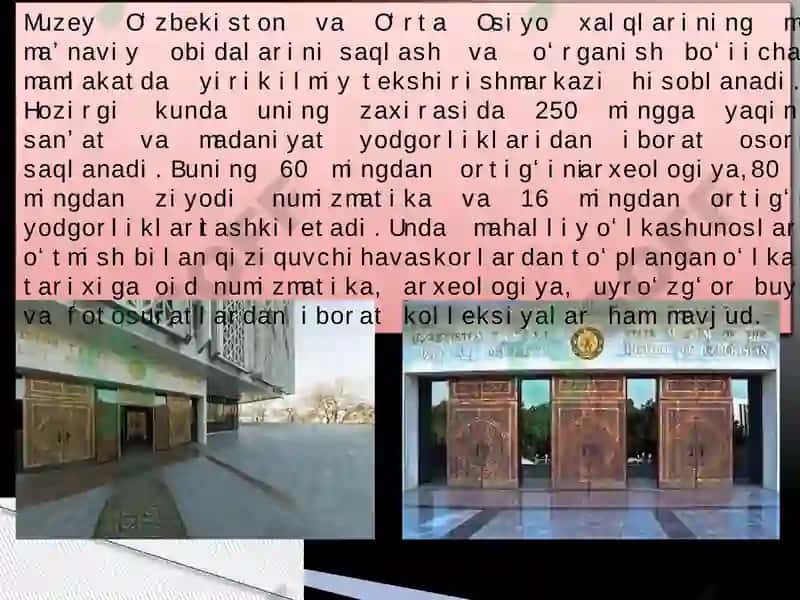 Toshkent shahrida joylashgan muzeylar yoshlar nigohida 3