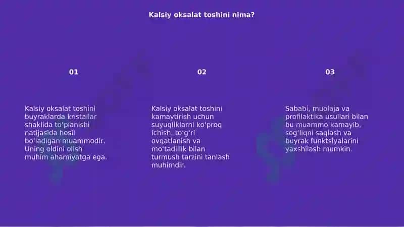 Kalsiy oksalat 3
