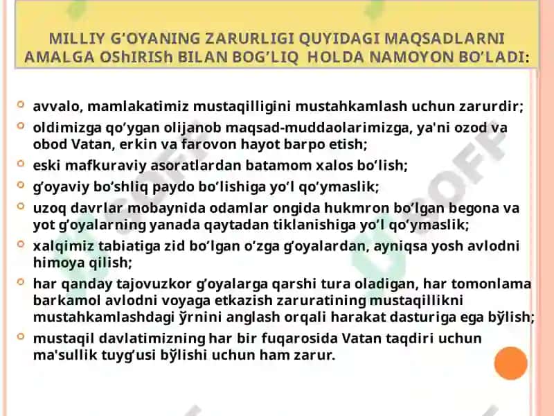 Milliy g’oya, ijtimoiy taraqqiyot va mafkuraviy jarayonlarning o’zaro bog’liqligi 3