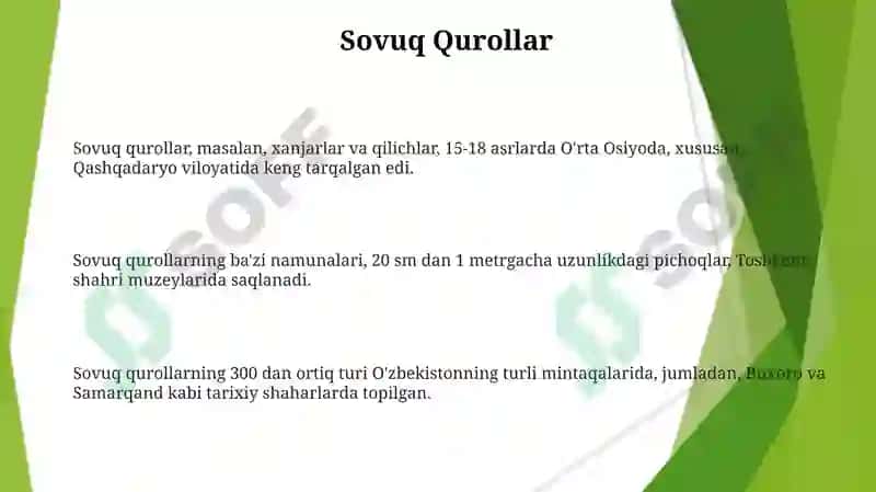 Ko'rgazmali qurollar ularning turlari va geografiya mavzulariga oid 3