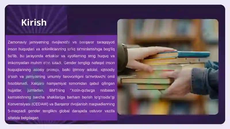 Erkak va ayollarning teng huquq va imkoniyatlarini ta’minlashga qaratilgan qonunchilik yo‘nalishlari 3