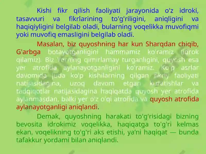 Tafakkur Haqida Umumiy Tushuncha 3