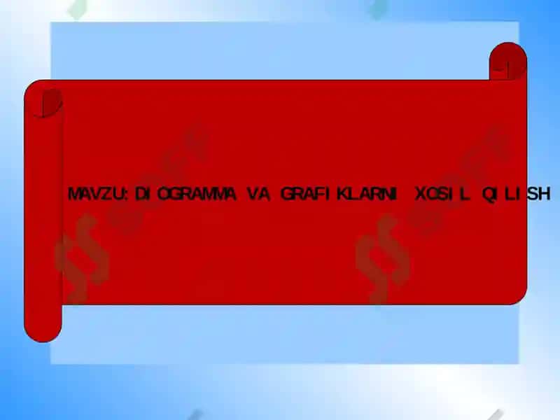 DIOGRAMMA VAGRAFIKLARNI XOSIL QILISH 3