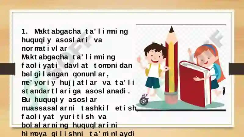 Maktabgacha ta’limni tashkil topishi 3