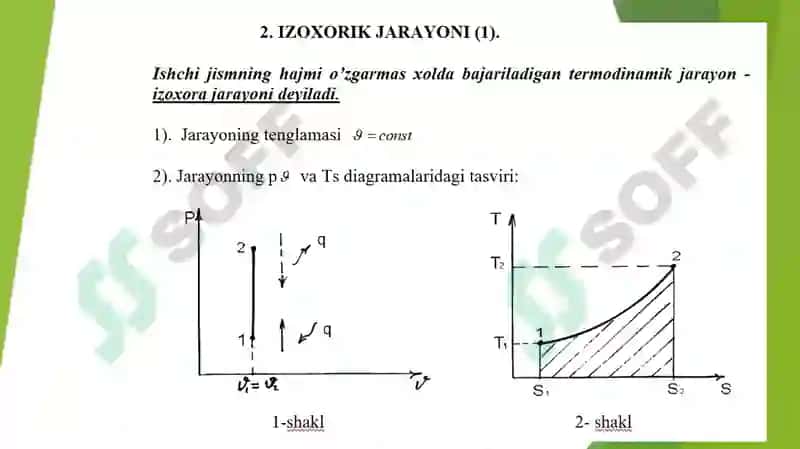 Izoxorik jarayoni 3