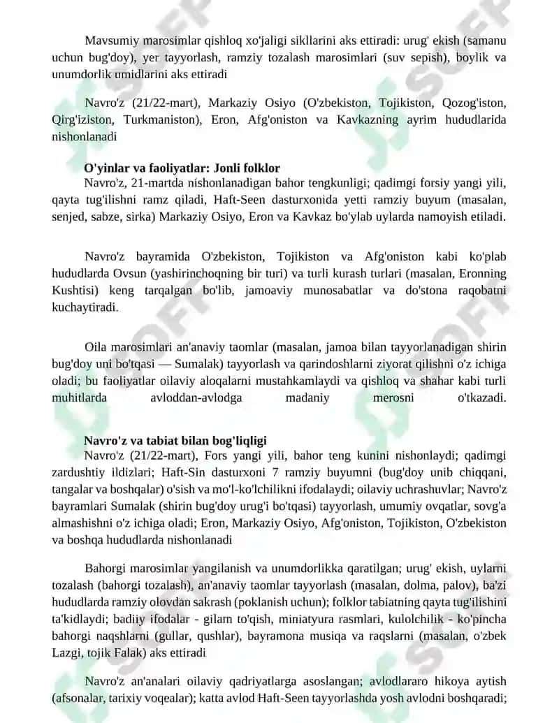 Navruza bayrami anʼanalari 3
