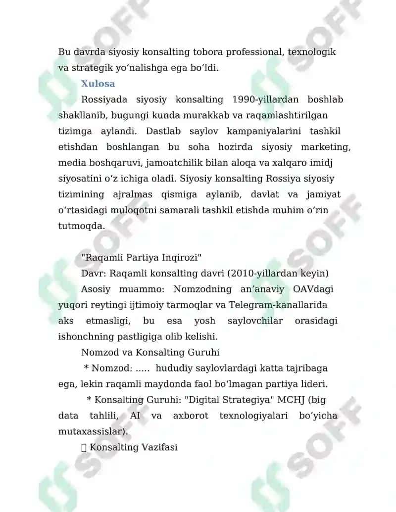 Rossiyada siyosiy konsaltingning rivojlanishi 3