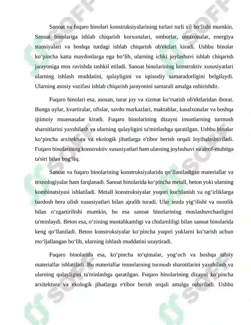 Sanoat va fuqaro binolari konstruksiyalari 3