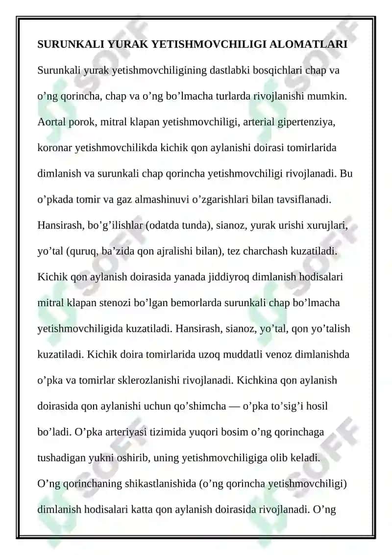 O’tkir chap qorincha yetishmovchiligi 3
