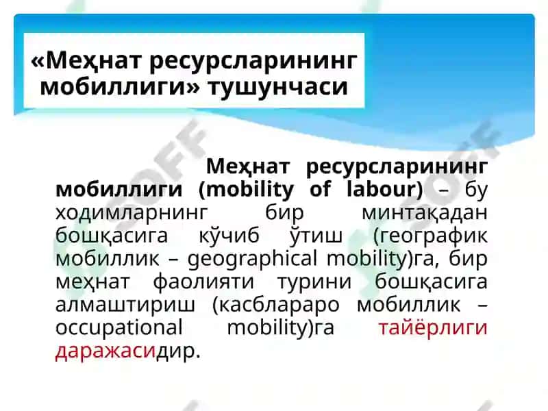 Меҳнатресурсларининг мобиллиги ва миграцияси 3