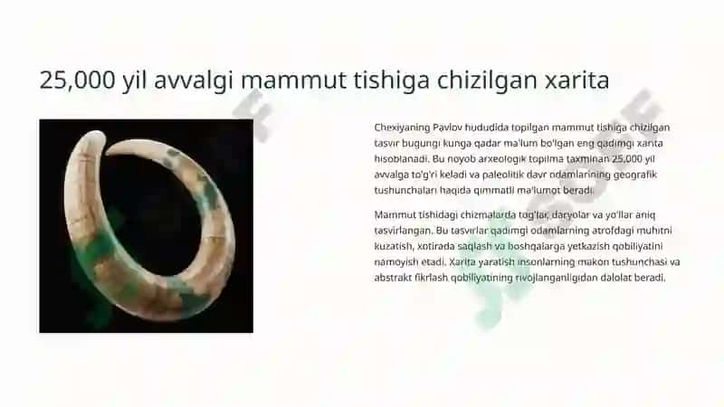 Kartografiyaning rivojlanish tarixi 3