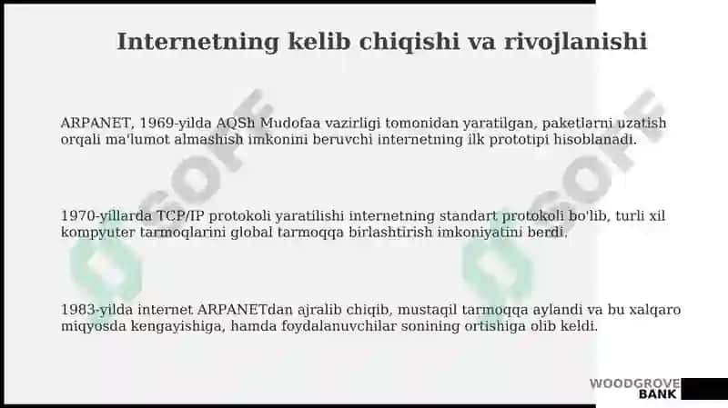 Internet va Butunjahon Internet tarmogʻining ixtirosi 3
